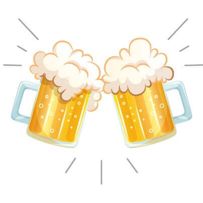 Ícone Happy Hour toda semana - Brinde de Cervejas